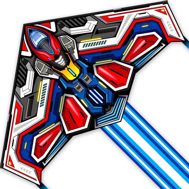 Doinfly Delta Kites for Kids & Adults, Extremely Easy to Fly, Single Line Beach Kite - Image 1
